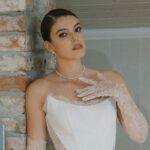 Cercei cu Perlă și Lanț din Argint 925