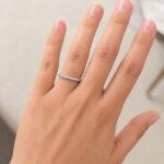 Inel reglabil din argint 925 cu moissanite - Eternity - imagine 2