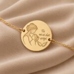 Brățară din argint 925 pentru mamă și fată „Tu mi-ai dat aripi” - imagine 2