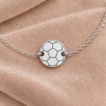 Brățară din argint 925 cu minge de fotbal