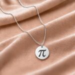 Colier Pi din argint 925 pentru profesoară de matematică